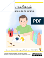 Cuaderno Animales de La Granja