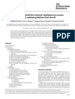 Treatment of Methicillin Resistant Staphylococcus Aureus UK 2021