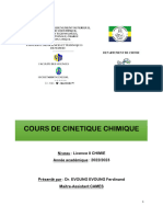 Cours de Cinétique Chimique L2C S4 2023-24