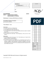 Accounting Acc3 Unit 3: Financial Accounting: Determination of Income