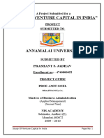 Project On Study of Venture Capital in India