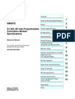 S7-400 and M7-400 Module Specifications