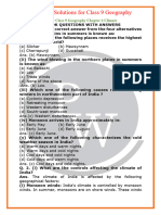 NCERT Solutions For Class 9 Geography Chapter 4 Climate