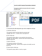 Assembly Language Program