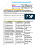 Plan de Mejora de Los Aprendizajes 2º C 2023