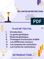 Les Cartes de Restriction