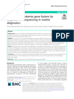 Detection of Leukemia Gene Fusions by Targeted RNA Sequencing