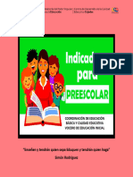 Indicadores de Aprendizaje Educación Inicial Etapa Preescolar