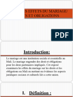 Les Effets Du Mariage (Droits Et Obligations)