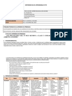 3° Grado - Experiencia de Aprendizaje N°01