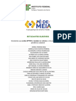 Pé de Meia - Lista de Estudantes