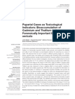 J Malejko K Deoniziak M Tomczuk J Dlugokencka B Godlewska Zylkiewicz Puparial Cases As Toxicological Indicators