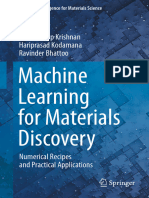 Krishnan N. Machine Learning For Materials Discovery. Numerical Recipes... 2024