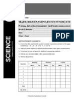 PSAC Modular Grade 5 2023 Science