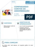 Comparando Contos de Assombração: 5 ANO AULA 16 - 2 Bimestre