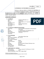 Convenio de Aprendizaje Con Predominio en La Empresa 21.09.2022