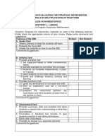 Checklist For Evaluating Sim