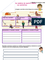 1.3 Ficha Escribimos Los Nombres de Nuestra Familia. Los Sustantivos