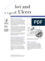 Peptic Ulcers: H. Pylori and