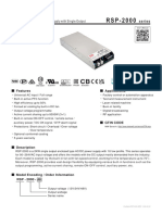 2000W Power Supply With Single Output: Series