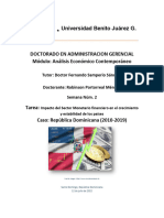 Impacto Del Sector Monetario Financiero en El Crecimiento y Estabilidad de Los Países