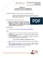 Módulo 2: La Construcción de Ambientes Favorables para El Aprendizaje