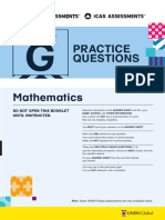 Reach and ICAS Sample Questions Mathematics Paper G