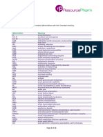 Medical Abbreviations