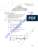 Be Mechanical Engineering Semester 6 2023 May Computer Aided Engineering Cae Pattern 2019