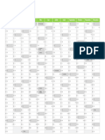 Calendrier Annuel 2024 Vert