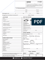 Contrat: Locataire Etat de Voiture