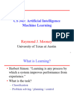 CS 343: Artificial Intelligence Machine Learning: Raymond J. Mooney