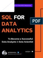 SQL Data Analytics: Data Analysts & Data Scientist To Become A Successful