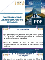 Slides Da Lição 8 - Confessando e Abandonando o Pecado - Pr. Caramuru Afonso Francisco