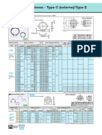 Bagues de Retenue - Type C (Externe) /type E