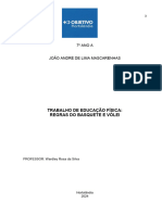 Trabalho 1 Bimestre Educação Física