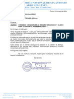 Oficio Circular #059-2024-DA-UNSAAC (Cronograma Filiales)