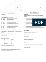 Activity - Enzyme Worksheet