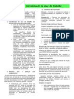 Controle de Contaminação Na Área de Trabalho