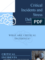 Critical Incident Stress Debriefing