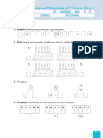 Avaliação Trimestral - 1.º Período - Nível 1