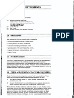 Unit 2 Urban Settlements: Objectives