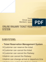 Online Railway Ticket Reservation System