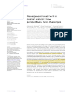 Neoadjuvant Treatment in Ovarian Cancer-New Perspectives, New Challenges. 2022