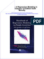 Ebook Handbook of Regression Modeling in People Analytics 1St Edition Keith Mcnulty Online PDF All Chapter