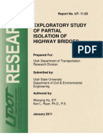 Exploratory Study of Partial Isolation of Highway Bridges