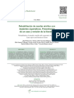 Rehabilitación de Maxilar Atrófico Con: Implantes Cigomáticos. Presentación de Un Caso y Revisión de La Literatura