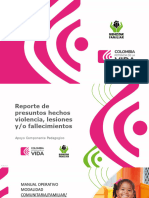 Presentacion Presuntos Hechos Violencia, Lesiones - Fallecimientos