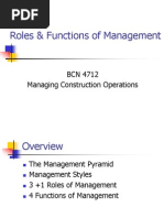 Roles of Management