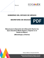 Manual para La Operación Dual 2019